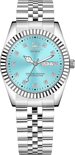 LIMESTONE Legacy Series Men's Stainless Steel Strap Watch Round Dial Quartz Movement Analog Watch