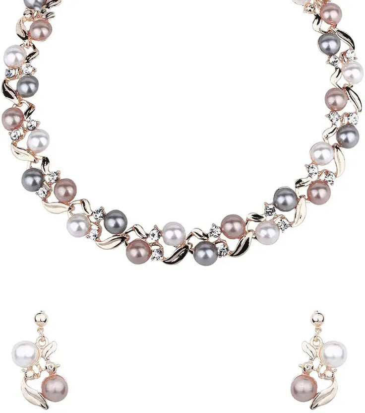 Alloy Multicolor Jewel Set (Pack of 1)