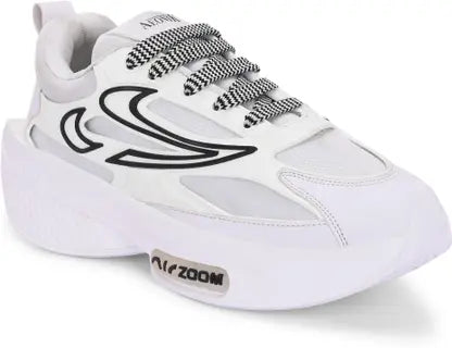 WHITE HIGH PREMIUM QUALITY Running Shoes For Men (White , 6)