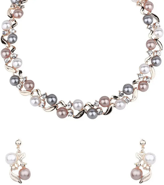 Alloy Multicolor Jewel Set  (Pack of 1)