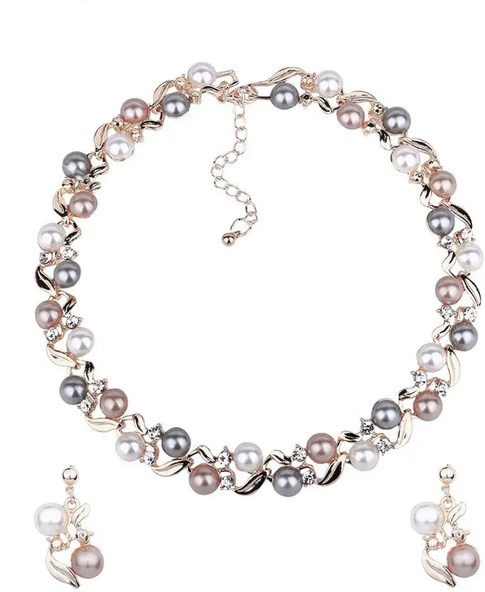 Alloy Multicolor Jewel Set  (Pack of 1)